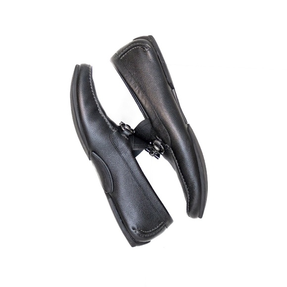 Salvatore Ferragamo Parigi Mini‎ Chicco Leather Driving  Loafers – Black – US 9 main image 6